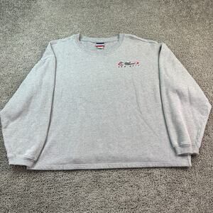 VINTAGE 90s Planet Hollywood Sweatshirt Mens Large New York Gray Planet 2000